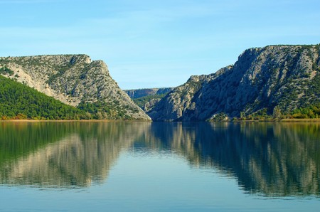 Visovac lakeの写真素材