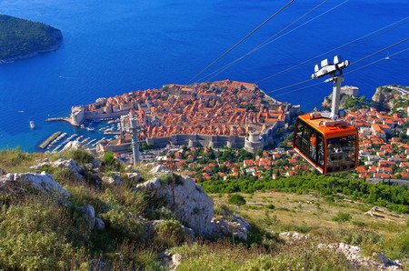 Dubrovnik ropewayのeditorial素材