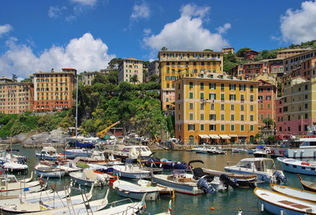 Camogli Harbourの写真素材