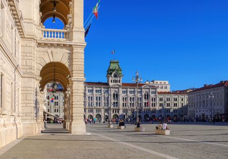 Trieste Piazza Grandeのeditorial素材