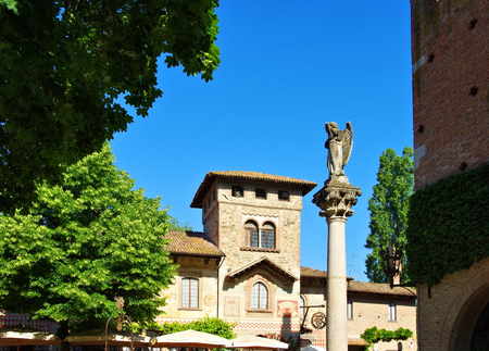 Grazzano Visconti, village in Italyのeditorial素材