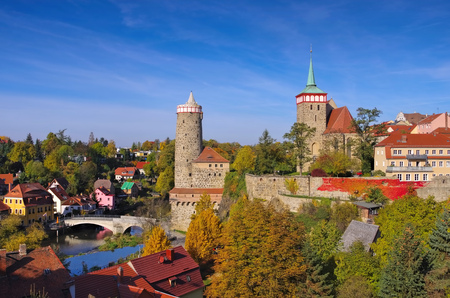 town Bautzen in Upper Lusatia, Germany