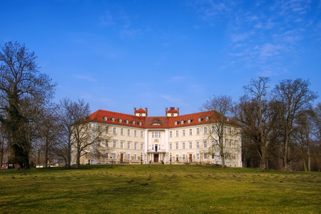 Luebbenau castle in Brandenburg, Germanyのeditorial素材