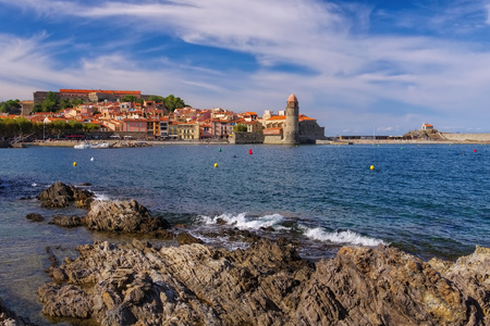 Collioure, Languedoc-Roussillon in Franceの写真素材