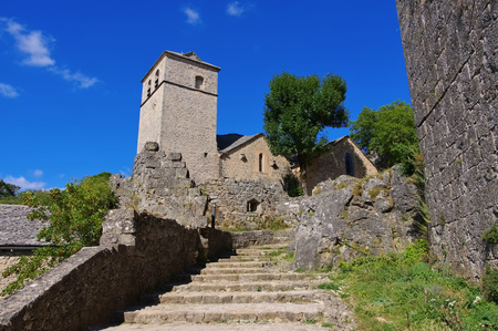 La Couvertoirade a Medieval fortified town in Aveyron, France