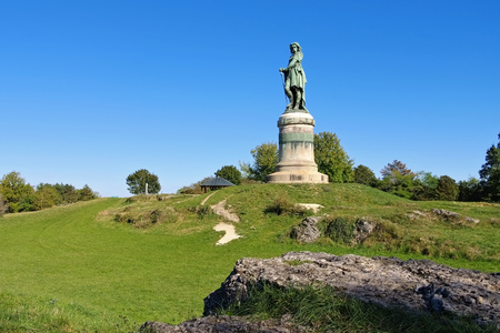 Vercingetorix monument in Burgundy, Franceのeditorial素材