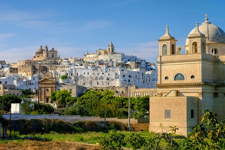 the old town Ostuni in Apulia, Italyのeditorial素材