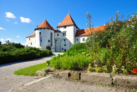 old medieval castle in Varazdin, Croatiaのeditorial素材