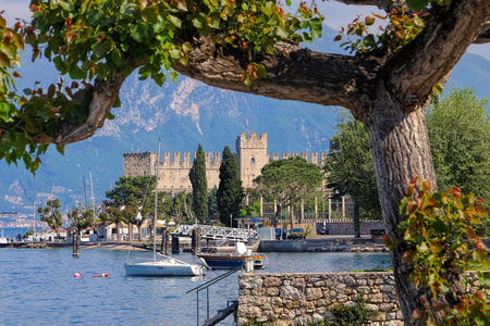 Torri del Benaco on Lake Garda in Italyのeditorial素材