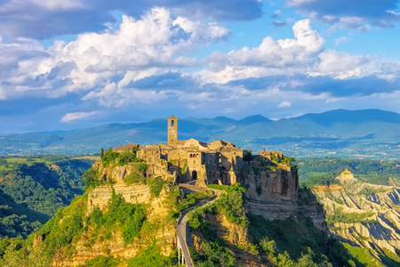 Civita di Bagnoregio, Lazio in Italyの写真素材