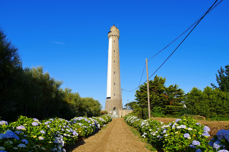 Trezien lighthouse in Brittany France, Cote des Abersの写真素材