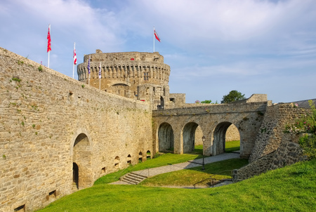 castle of Dinan in Brittany, Franceのeditorial素材
