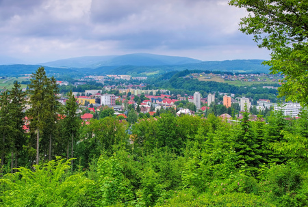 the town Trutnov in Giant Mountains in Bohemia