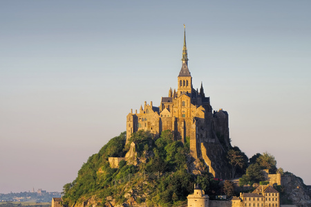 Mont Saint Michel Abbey in Normandy, Franceのeditorial素材