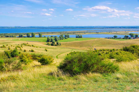 Hiddensee, the Dornbusch landscape in the north of the island, Germanyの写真素材