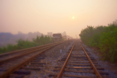Railway trackの写真素材