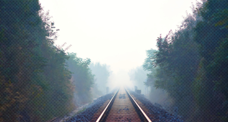 Railway trackの写真素材
