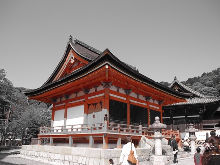 Temple in Osaka, Japanのeditorial素材