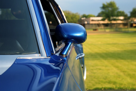 retro vintage blue  caron a summer dayの写真素材