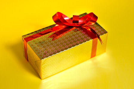 studio shot of christmas background of gift boxes