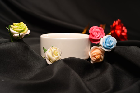 this background can be used as flower tea background in cafeの写真素材