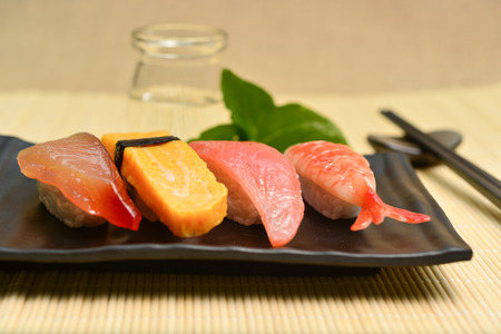 classical japanese food- sushiの写真素材