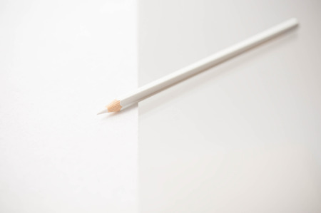white color pencilの写真素材
