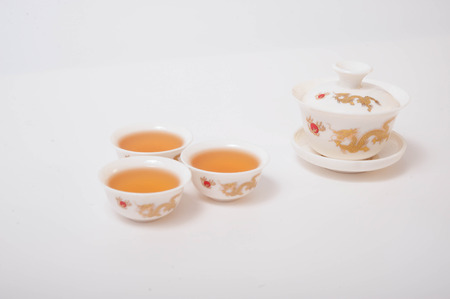 Chinese teapot and tea cupの写真素材