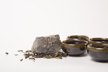 Chinese tea with tea cupの写真素材