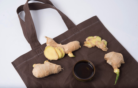 ginger photo can be used as healthy life backgroundの写真素材
