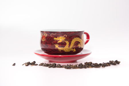 Red mugの写真素材