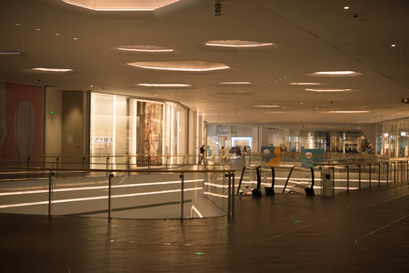 indoor of shopping of UpperHills in Shenzhen, China, November 6th, 2018