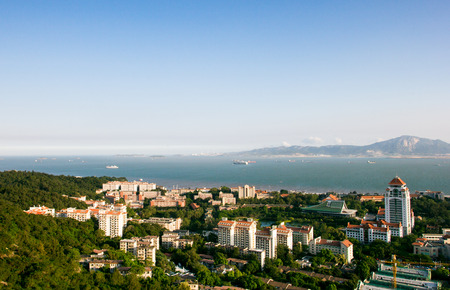 Overlooking buildings in Xiamenの写真素材