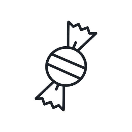 Candy or sweet icon. Isolated vector line iconsのイラスト素材