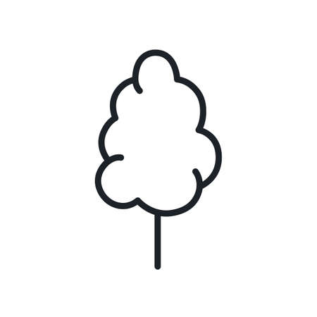 Cotton candy icon. Sweets and desserts isolated line iconsのイラスト素材