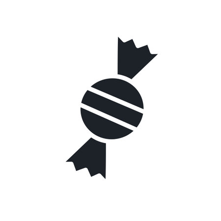 Candy or sweet icon. Isolated vector silhouettesのイラスト素材