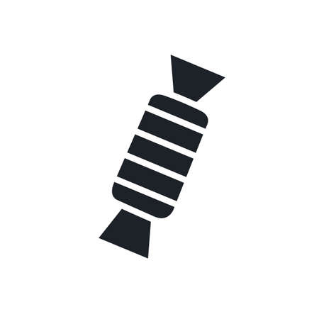 Candy or sweet icon. Isolated vector silhouettesのイラスト素材