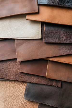 Creative brainstorming session among leather reupholsterers exploring new design styles and materialsの素材