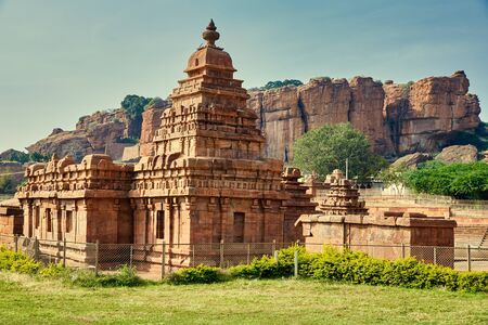 Bhutanatha Temples in Badami, Karnataka, Indiaの写真素材