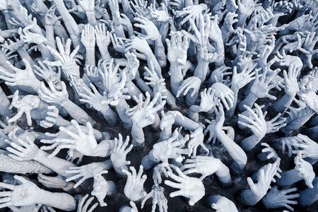 The Hands from hell in Wat Rong Khunの素材 [FY310149760928]