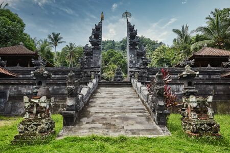 Traditional temple in Bali, Indonesiaの写真素材