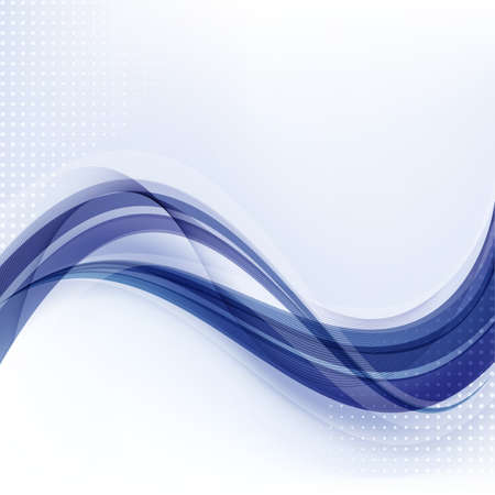 Vector abstract blue background with wave.のイラスト素材
