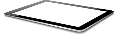 Vector tablet pc isolated on white background.のイラスト素材