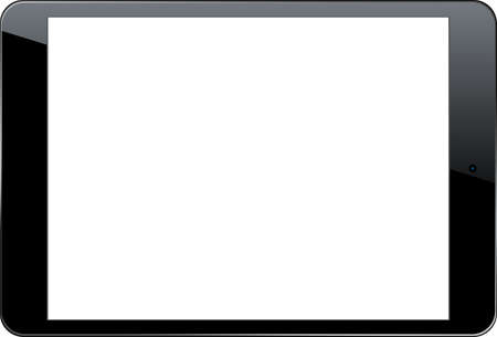 Vector tablet pc isolated on white background.のイラスト素材
