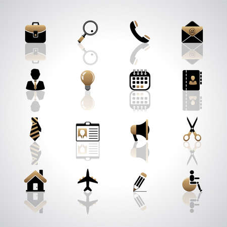 Vector set of business icons.のイラスト素材