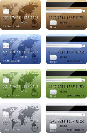 Vector credit card.のイラスト素材