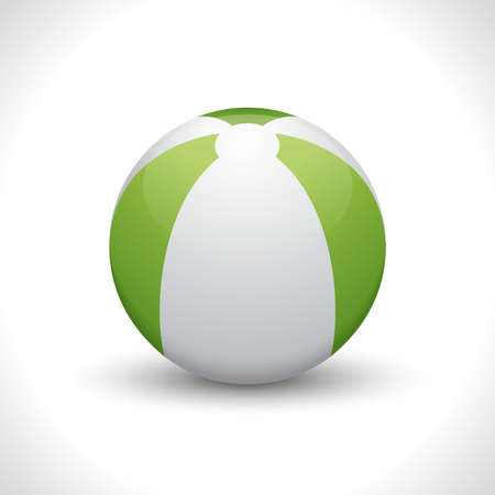 Vector isolated beach ball on white background.のイラスト素材