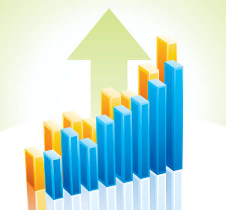 Vector infographic of grouth up.のイラスト素材