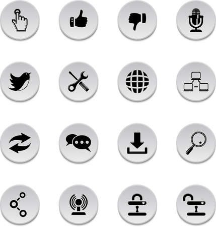 Vector set of communication icons.のイラスト素材