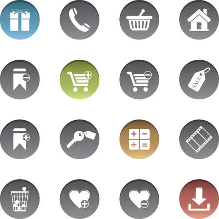 Vector set of shopping icons.のイラスト素材